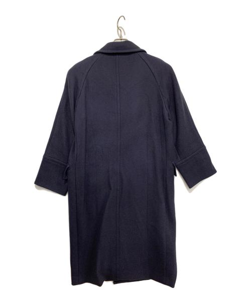 HAMILTON（ハミルトン）HAMILTON (ハミルトン) BEAUTY&YOUTH (ビューティーアンドユース) WOOL MIX ロングPコート ネイビー サイズ:Sの古着・服飾アイテム