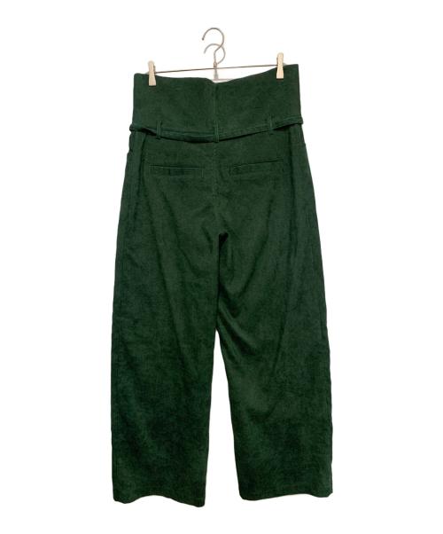 CLANE（クラネ）CLANE (クラネ) ウエストベルトコーデュロイパンツ グリーン サイズ:1の古着・服飾アイテム