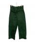 CLANE（クラネ）の古着「ウエストベルトコーデュロイパンツ」｜グリーン
