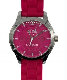 COACH（コーチ）の古着「腕時計」｜ショッキングピンク