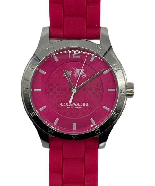 COACH（コーチ）COACH (コーチ) 腕時計 ショッキングピンクの古着・服飾アイテム
