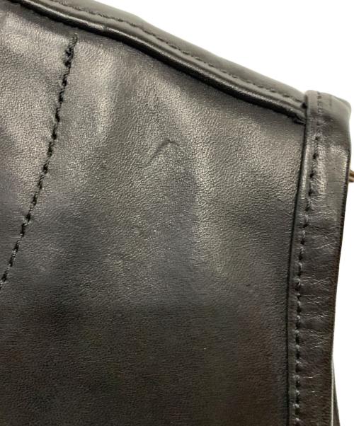 Simons（シモンズ）SIMONS (シモンズ) ホースレザーベスト ブラック サイズ:Mの古着・服飾アイテム