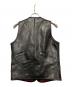 SIMONS (シモンズ) ホースレザーベスト ブラック サイズ:M：12000円