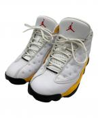 NIKEナイキ）の古着「ハイカットスニーカー」｜ホワイト×イエロー