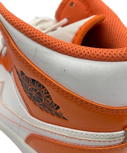 NIKE（ナイキ）NIKE (ナイキ) ハイカットスニーカー オレンジ×ホワイト サイズ:26.5cmの古着・服飾アイテム