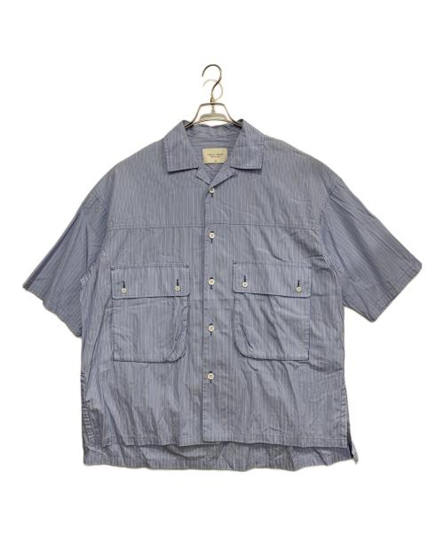 PUBLIC TOKYO（パブリックトウキョウ）PUBLIC TOKYO (パブリックトウキョウ) ストライプリラックスシャツ スカイブルー サイズ:2の古着・服飾アイテム