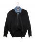 DIESEL（ディーゼル）の古着「ニットドッキングジャケット」｜ブラック×インディゴ