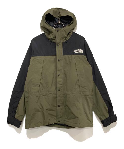 THE NORTH FACE（ザ ノース フェイス）THE NORTH FACE (ザ ノース フェイス) マウンテンライトジャケット オリーブ×ブラック サイズ:XLの古着・服飾アイテム