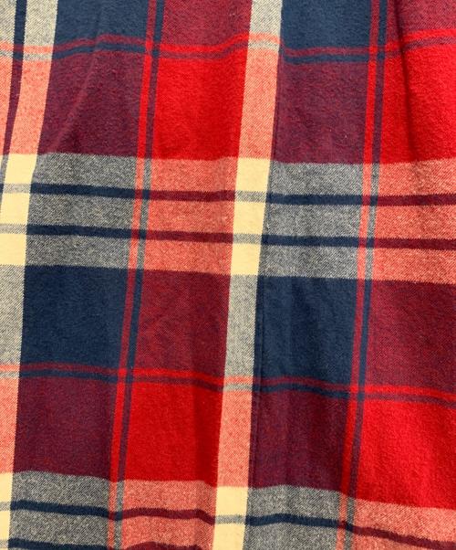 RALPH LAUREN（ラルフローレン）RALPH LAUREN (ラルフローレン) 長袖シャツワンピース ネイビー×レッド サイズ:Mの古着・服飾アイテム