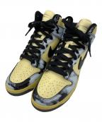 NIKEナイキ）の古着「ハイカットスニーカー」｜グレー×イエロー