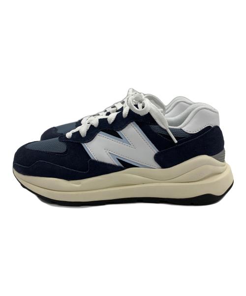 NEW BALANCE（ニューバランス）NEW BALANCE (ニューバランス) ローカットスニーカー ホワイト×ネイビー サイズ:27cm 未使用品の古着・服飾アイテム