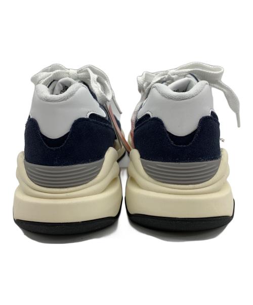 NEW BALANCE（ニューバランス）NEW BALANCE (ニューバランス) ローカットスニーカー ホワイト×ネイビー サイズ:27cm 未使用品の古着・服飾アイテム