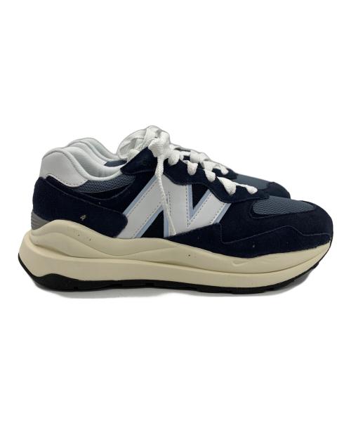 NEW BALANCE（ニューバランス）NEW BALANCE (ニューバランス) ローカットスニーカー ホワイト×ネイビー サイズ:27cm 未使用品の古着・服飾アイテム