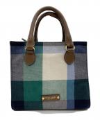 BLUE LAVEL CRESTBRIDGEブル^レーベル・クレストブリッジ）の古着「2WAYバッグ」｜グリーン×スカイブルー