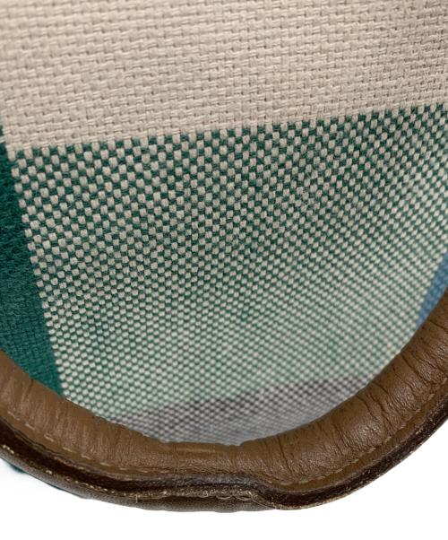 BLUE LAVEL CRESTBRIDGE（ブル^レーベル・クレストブリッジ）BLUE LAVEL CRESTBRIDGE (ブル^レーベル・クレストブリッジ) 2WAYバッグ グリーン×スカイブルーの古着・服飾アイテム