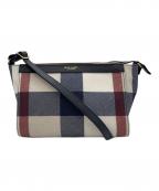 BLUE LABEL CRESTBRIDGEブルーレーベルクレストブリッジ）の古着「ショルダーバッグ」｜ネイビー×ホワイト