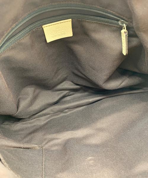 GUCCI（グッチ）GUCCI (グッチ) ハンドバッグ ブラウン×ベージュの古着・服飾アイテム