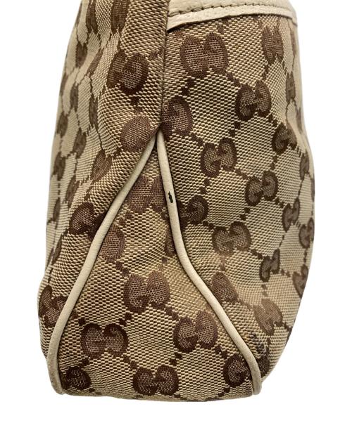 GUCCI（グッチ）GUCCI (グッチ) ハンドバッグ ブラウン×ベージュの古着・服飾アイテム