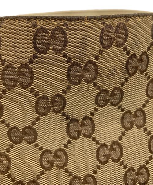GUCCI（グッチ）GUCCI (グッチ) ハンドバッグ ブラウン×ベージュの古着・服飾アイテム