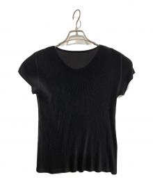 PLEATS PLEASE（プリーツプリーズ）の古着「半袖カットソー」｜ブラック