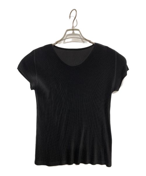 PLEATS PLEASE（プリーツプリーズ）PLEATS PLEASE (プリーツプリーズ) 半袖カットソー ブラック サイズ:03の古着・服飾アイテム