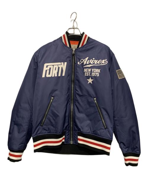 AVIREX（アヴィレックス）AVIREX (アヴィレックス) フライトジャケット ブルー サイズ:Lの古着・服飾アイテム