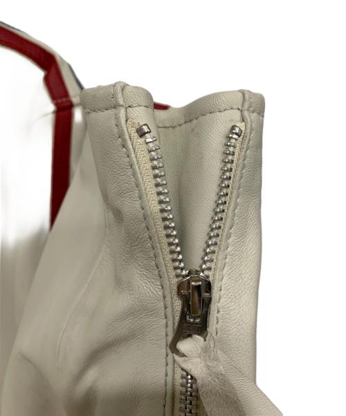 Schott（ショット）Schott (ショット) ラムレザージャケット ホワイト×レッド×ブルー サイズ:2XLの古着・服飾アイテム