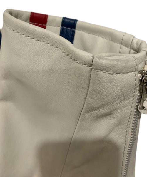 Schott（ショット）Schott (ショット) ラムレザージャケット ホワイト×レッド×ブルー サイズ:2XLの古着・服飾アイテム