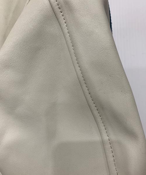 Schott（ショット）Schott (ショット) ラムレザージャケット ホワイト×レッド×ブルー サイズ:2XLの古着・服飾アイテム