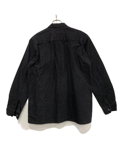 man-tle（マントル）MAN-TLE (マントル) 長袖シャツ ブラック サイズ:Mの古着・服飾アイテム