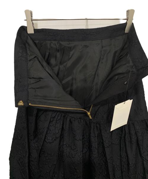 ROPE（ロペ）ROPE (ロペ) フラワーパフジャカードスカート ブラック サイズ:M 未使用品の古着・服飾アイテム