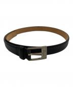 GUCCIグッチ）の古着「レザーベルト」｜ブラック