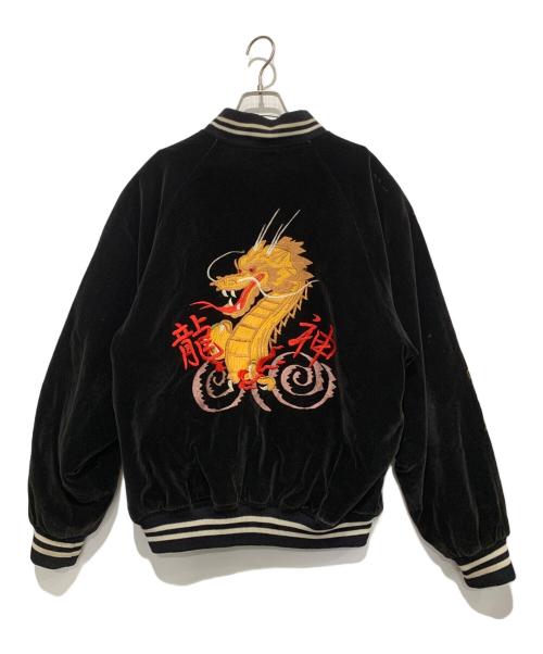 GREEMAN（グリーマン）Greeman (グリーマン) 別珍スカジャン ブラック サイズ:FREEの古着・服飾アイテム