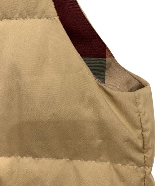 BLUE LABEL CRESTBRIDGE（ブルーレーベルクレストブリッジ）BLUE LABEL CRESTBRIDGE (ブルーレーベルクレストブリッジ) ダウンベスト ブラウン サイズ:Mの古着・服飾アイテム