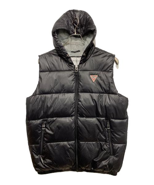GUESS（ゲス）GUESS (ゲス) ダウンベスト ブラック サイズ:L 未使用品の古着・服飾アイテム