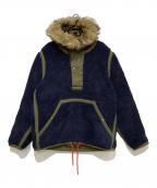 POLO RALPH LAURENポロ・ラルフローレン）の古着「フリースジャケット」｜グリーン×ネイビー