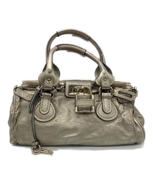 Chloe（クロエ）Chloe (クロエ) ハンドバッグ メタリックベージュの古着・服飾アイテム