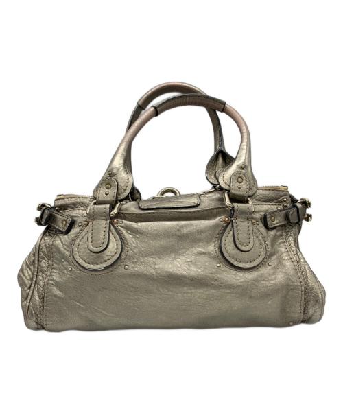 Chloe（クロエ）Chloe (クロエ) ハンドバッグ メタリックベージュの古着・服飾アイテム