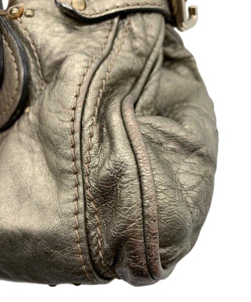 Chloe（クロエ）Chloe (クロエ) ハンドバッグ メタリックベージュの古着・服飾アイテム