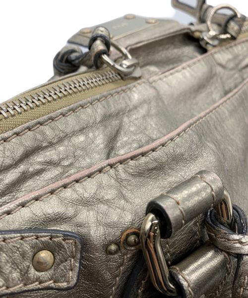 Chloe（クロエ）Chloe (クロエ) ハンドバッグ メタリックベージュの古着・服飾アイテム