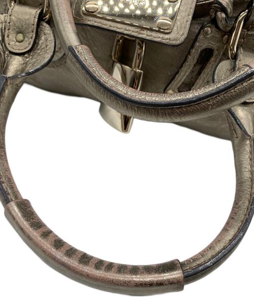 Chloe（クロエ）Chloe (クロエ) ハンドバッグ メタリックベージュの古着・服飾アイテム