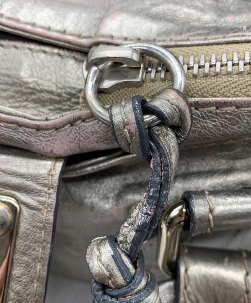 Chloe（クロエ）Chloe (クロエ) ハンドバッグ メタリックベージュの古着・服飾アイテム