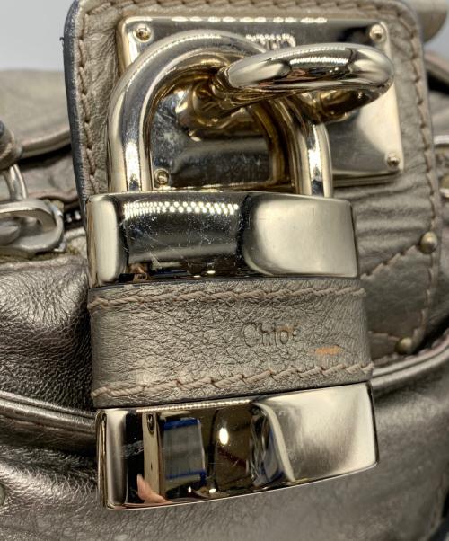 Chloe（クロエ）Chloe (クロエ) ハンドバッグ メタリックベージュの古着・服飾アイテム