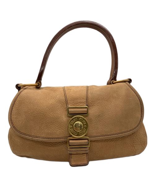MIU MIU（ミュウミュウ）MIU MIU (ミュウミュウ) ハンドバッグ ブラウンの古着・服飾アイテム