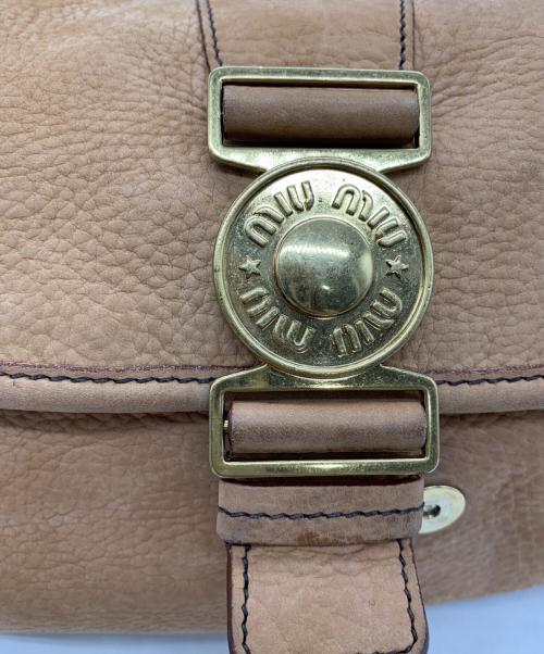 MIU MIU（ミュウミュウ）MIU MIU (ミュウミュウ) ハンドバッグ ブラウンの古着・服飾アイテム