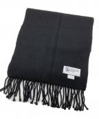 JOHNSTONS OF ELGINジョンストンズオブエルガン）の古着「マフラー」｜ブラック