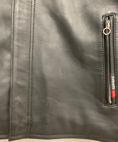 Schott（ショット）Schott (ショット) ラムレザージャケット ブラック サイズ:XLの古着・服飾アイテム