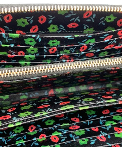 PRADA（プラダ）PRADA (プラダ) ラウンドファスナー長財布 ブラックの古着・服飾アイテム