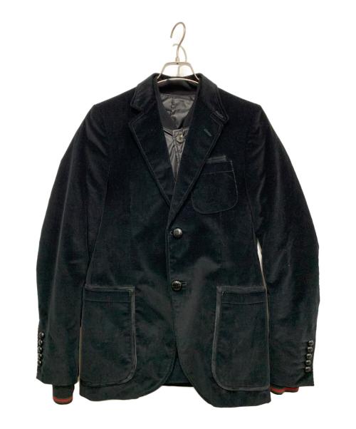 GUCCI（グッチ）GUCCI (グッチ) ライナー付き2Bテーラードジャケット ブラック サイズ:Lの古着・服飾アイテム