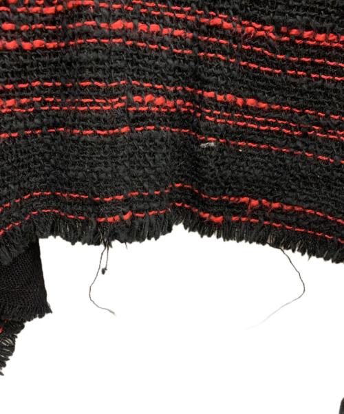 nude:MASAHIKO MARUYAMA（ヌード：マサヒコマルヤマ）nude:MASAHIKO MARUYAMA (ヌード：マサヒコマルヤマ) リバーシブルポンチョ レッド×ブラック サイズ:Fの古着・服飾アイテム